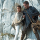 Halle Berry and Tom Hanks on a cliff in Cloud Atlas.